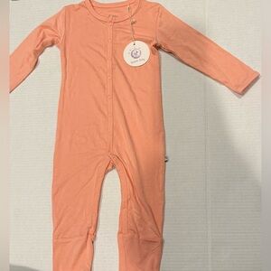 Bubble Baby Bamboo Pajamas 2T – Peach One Piece Sleeper NWT